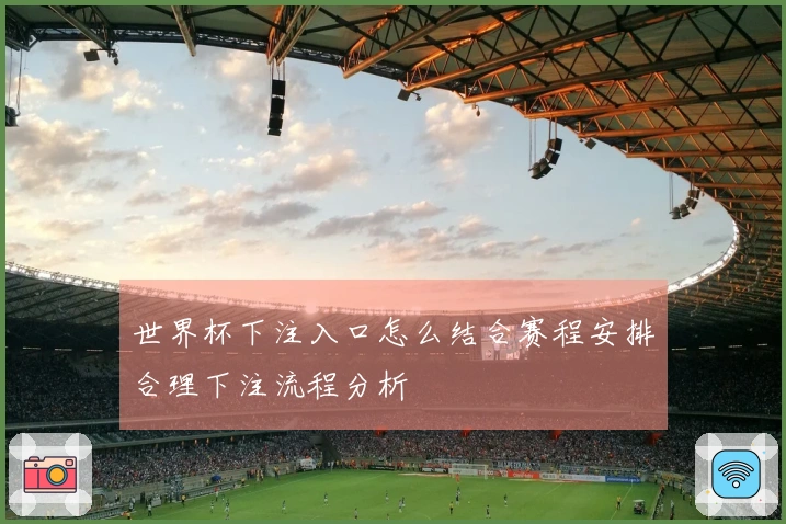 世界杯下注入口怎么结合赛程安排合理下注流程分析