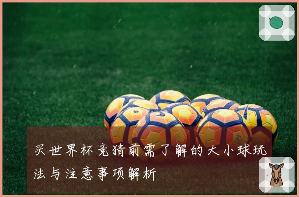 买世界杯竞猜前需了解的大小球玩法与注意事项解析