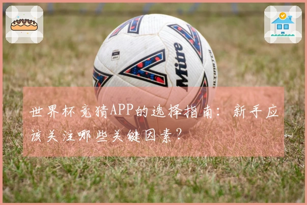 世界杯竞猜APP的选择指南：新手应该关注哪些关键因素？