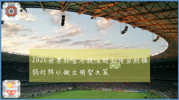 2026世界杯官方投注时如何分析强弱对阵以做出明智决策